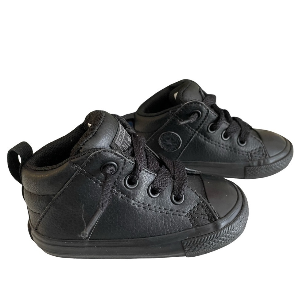 Converse All Star Black Mid Street Sneakers Baby Size 5